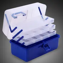 Водонепроницаемый многослойный ящик для рыболовных снастей, кейс для хранения рыболовных снастей, переносная коробка для хранения рыболовных снастей, устойчивая к коррозии