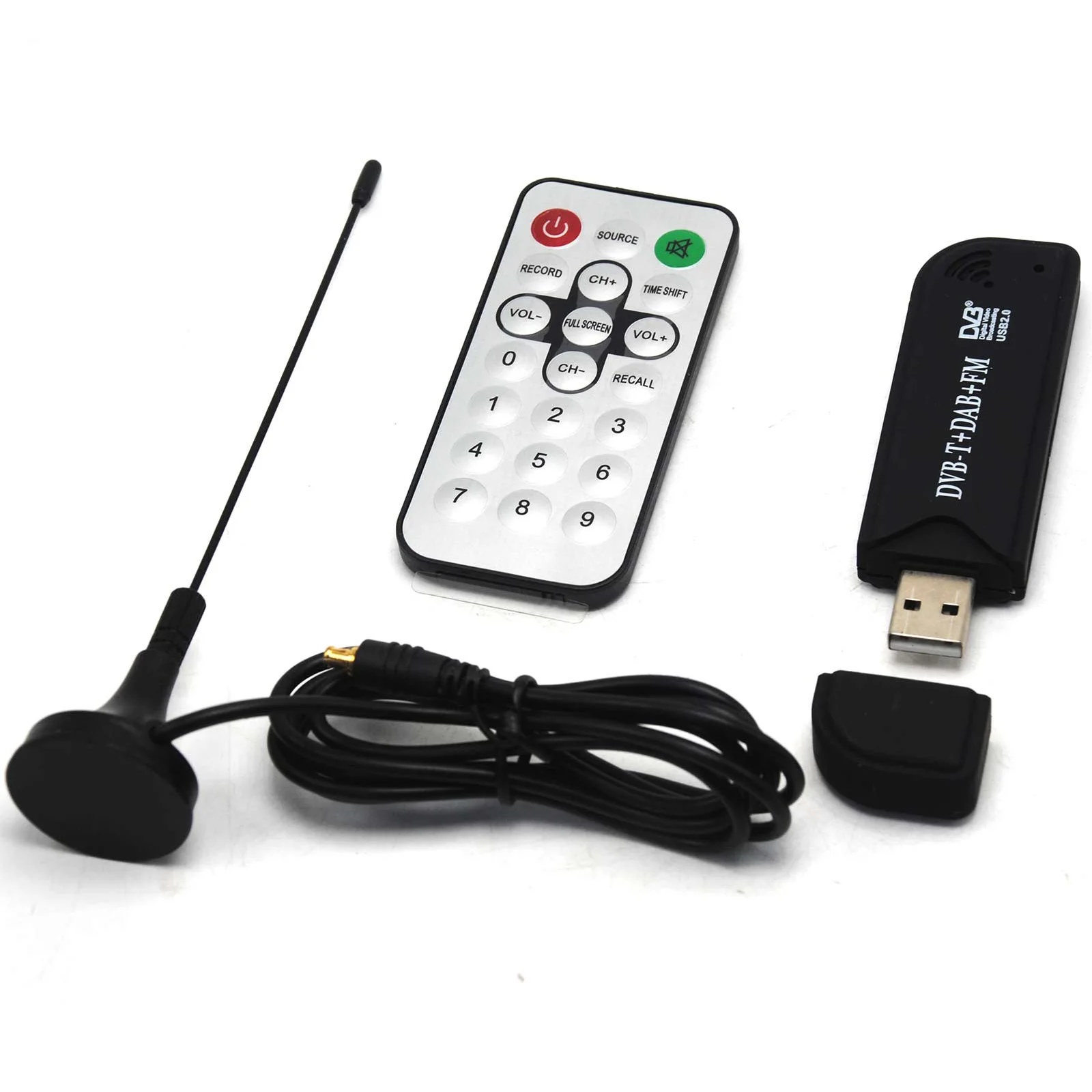 

DVB-T+DAB+FM USB DVB-T R820T+2832U SDR GPS w/ Antennan Aircraft Tracking