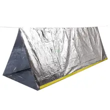 Открытый аварийный тент многоразовый водонепроницаемый спасательный Тент Открытый выживания Пешие прогулки Кемпинг