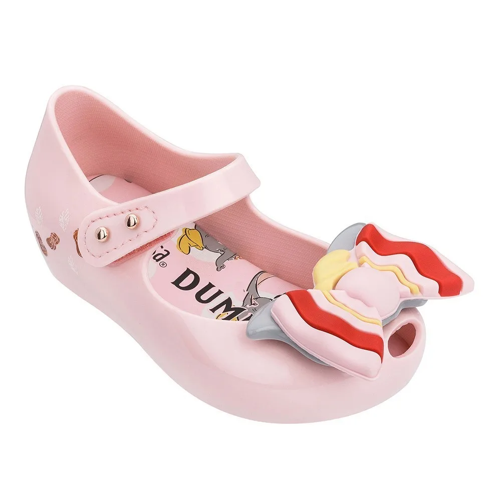 Mini Melissa Ultragirl+ Dumbo/ г. Новые сандалии для девочек бразильские прозрачные сандалии Melissa/детские сандалии пляжная обувь Нескользящая обувь для малышей - Цвет: Pink