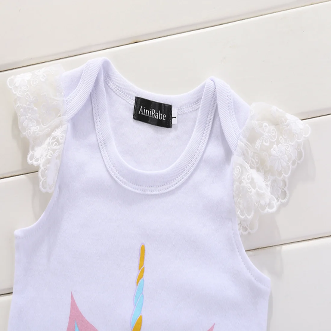 Newborn Infant Kid Baby Girl Clothes 1Y Birthday Summer Outfits Clothes Casual Print Unicorn Romper Princess Popular Girl Dress