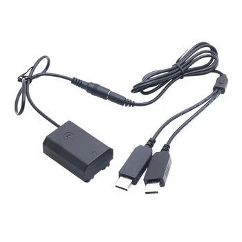 

Np-Fz100 Dummy Battery Dc Coupler Dual Usb Adapter For Sony A7Iii A9 A7Riii A7Siii Dslr Camera