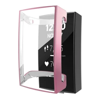 

2019 Applicable For Charge3 Watch Case Cover Shell Plating Silicone Anti-fall Cover