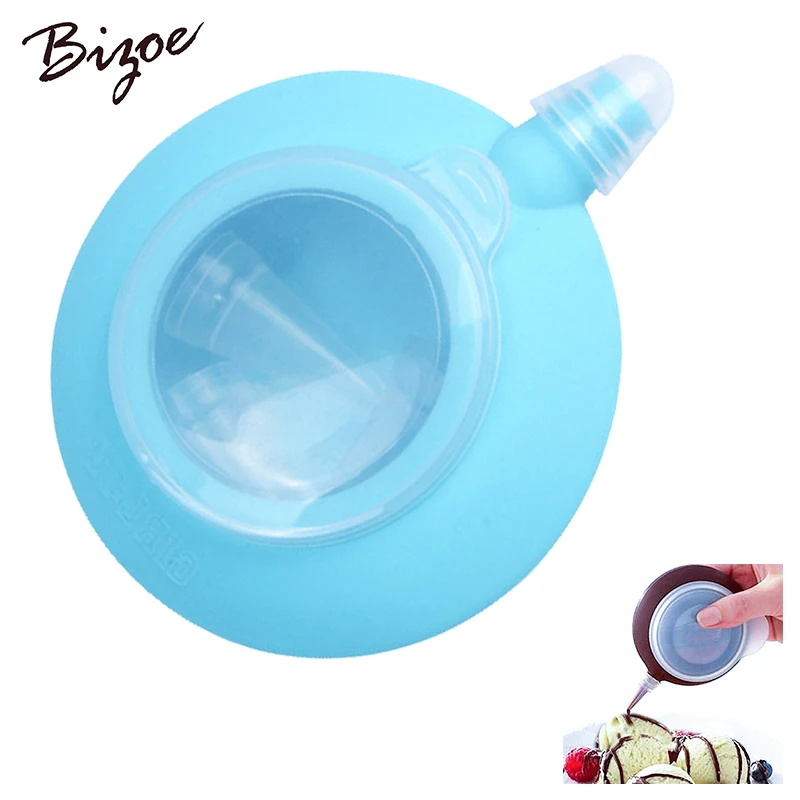 

5psc Cake Baking Tools Silicone Pot Decorating Nozzle Tips Pen Ice Piping Kitchen Sauce Butter Cream Squeezer