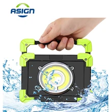 Портативная Рабочая лампа 20 Вт встроенный аккумулятор USB Перезаряжаемый светодиодный фонарь уличные водонепроницаемые для кемпинга Лампа для рабочее освещение