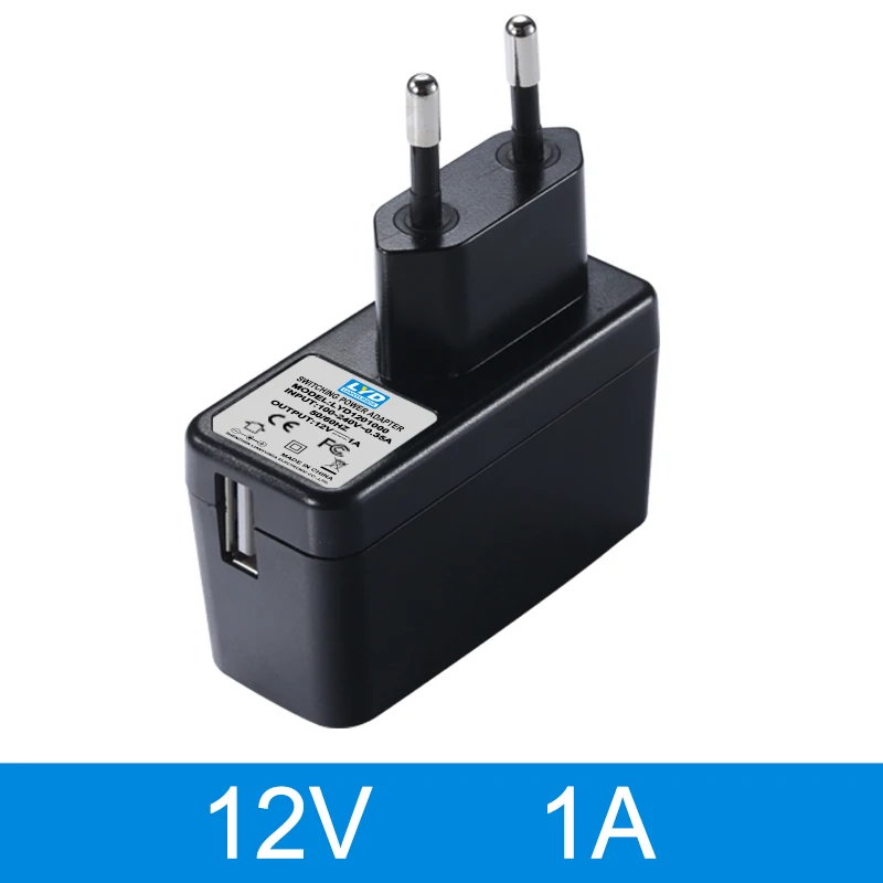 Штепсельная Вилка европейского стандарта 5V-1A/1.5A/2A USB зарядка AC-DC адаптер питания 9V-1A 12V-1A/0.5A адаптер зарядки для электрического оборудования адаптер переключения