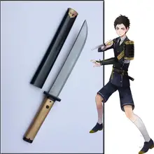S0553 онлайн-игра TOUKEN RANBU ATSU TOUSHIROU WAKIZASHI короткий меч W/черный ножны 17,9"