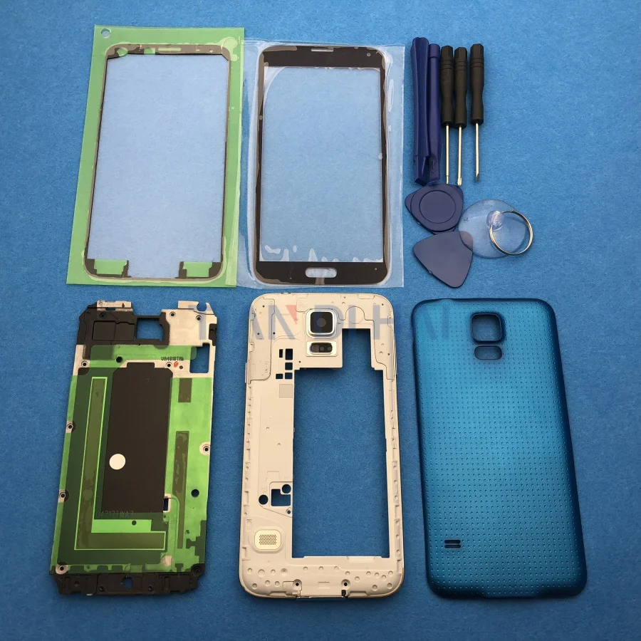 Чехол с полным покрытием корпуса запасные части для Samsung Galaxy S5 SV G900 I9600 + внешнее
