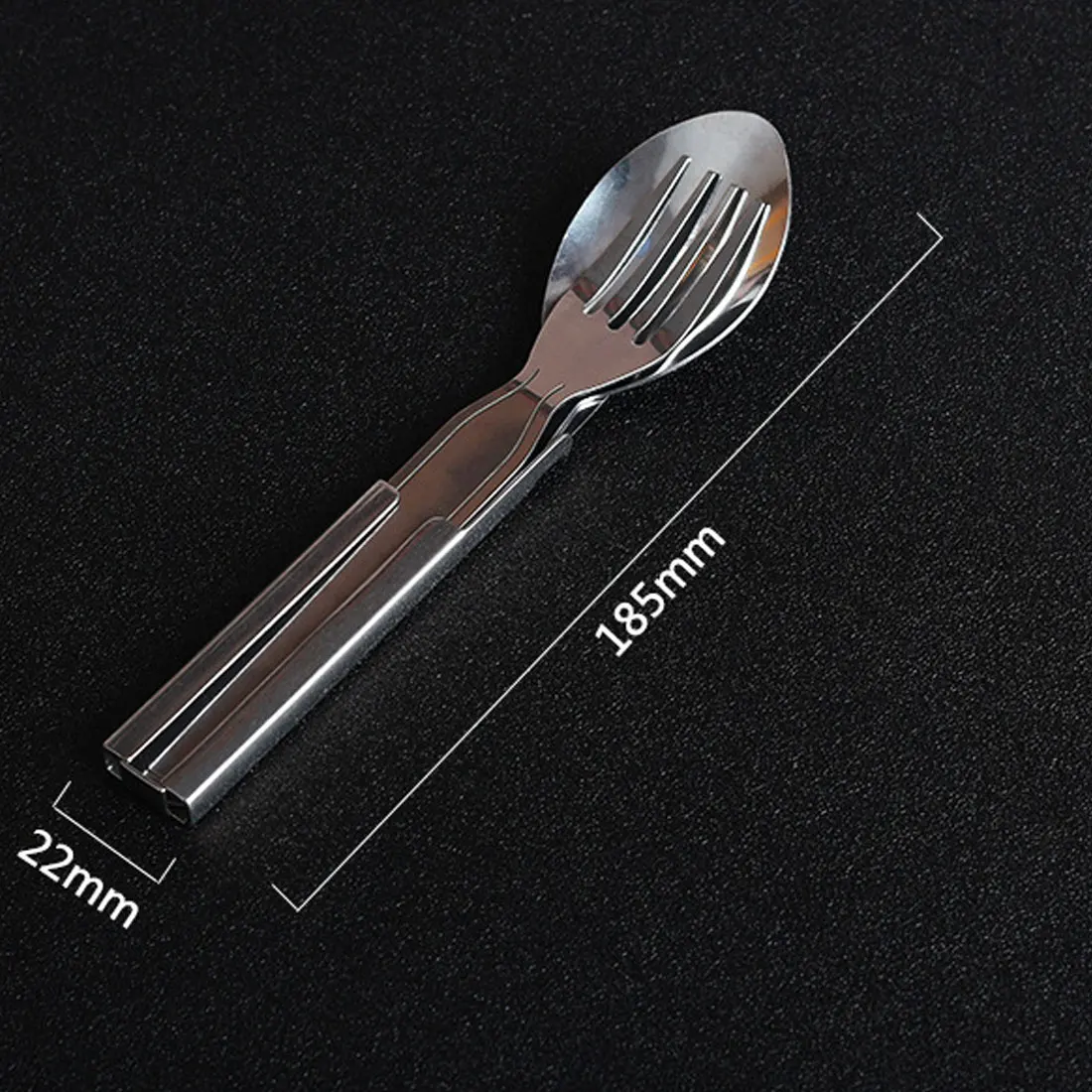 4 unids/set portátil vajilla Picnic al aire libre utensilios de acero inoxidable cuchara tenedor cuchillo vajilla Camping cubiertos utensilios conjuntos