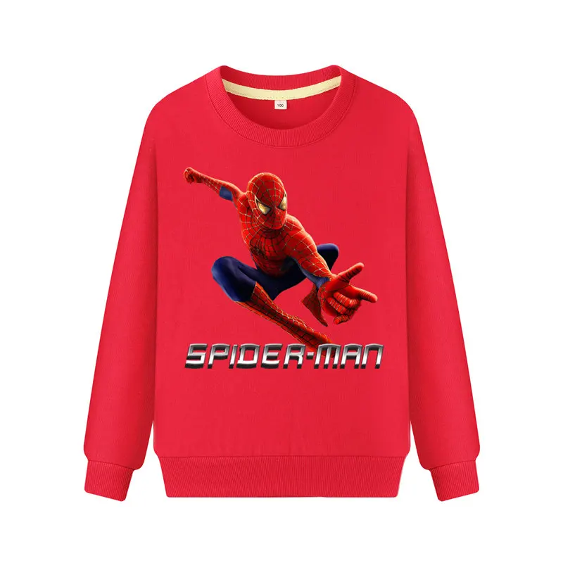 Kids 3D Cartoon Spiderman Print Hoodies Hoodie Clothes Boy Girls Long Sleeve Sports Sweatshrits Children Autumn Clothing WK129 (4)