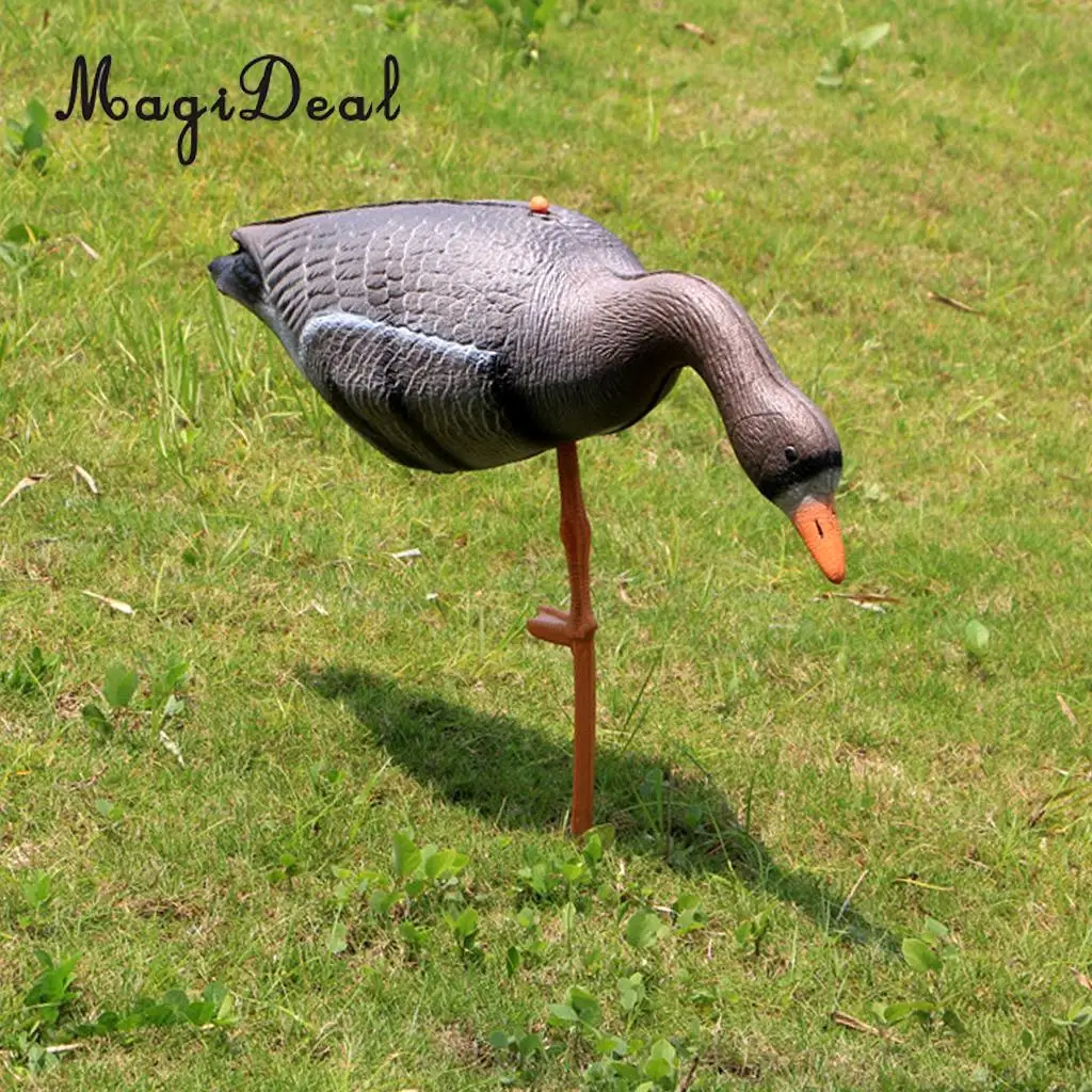 MagiDeal Lifelike Portable Full Body Goose Shooting Hunting  Shooting Decoy Lawn Ornaments Garden Decors Hunter Greenhand Gear