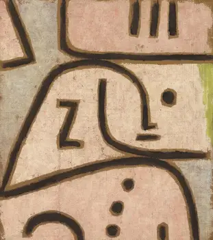 

High quality Oil painting Canvas Reproductions WI (In Memoriam) (1938) by Paul Klee Painting hand painted