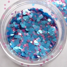 G438 синий розовый цвет смесь цвета точка формованные Блестки для дизайна ногтей и DIY украшения