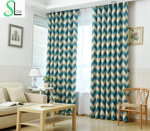 Light Blue And Yellow Curtains