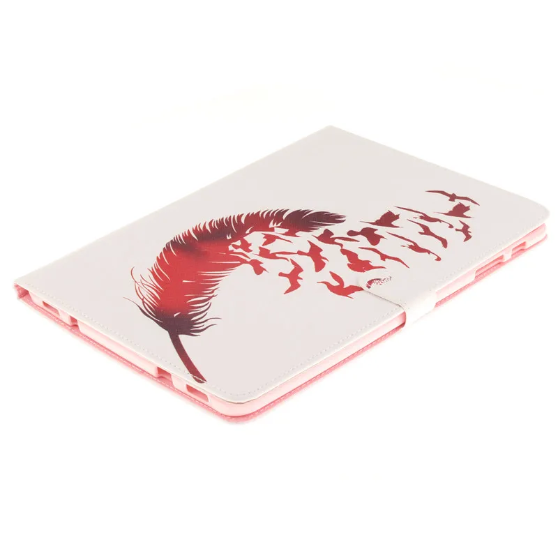 Luxury 2 Leavies PU Leather Stand Flip Case for Samsung Galaxy Tab S2 9.7 Case T810 T815 Wallet  Case Tablet Cover Back Silicon (39)