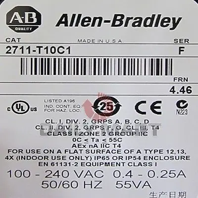 DHL/EMS AB ALLEN BRADLEY НОВЫЙ 2711 T10C1 PLC PanelView 1000 Цветной TFT Сенсорный Экран Панели|screen prinitng|panel