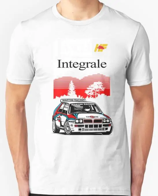 Herren Printed T-shirt Lancia Delta Integrale Martini