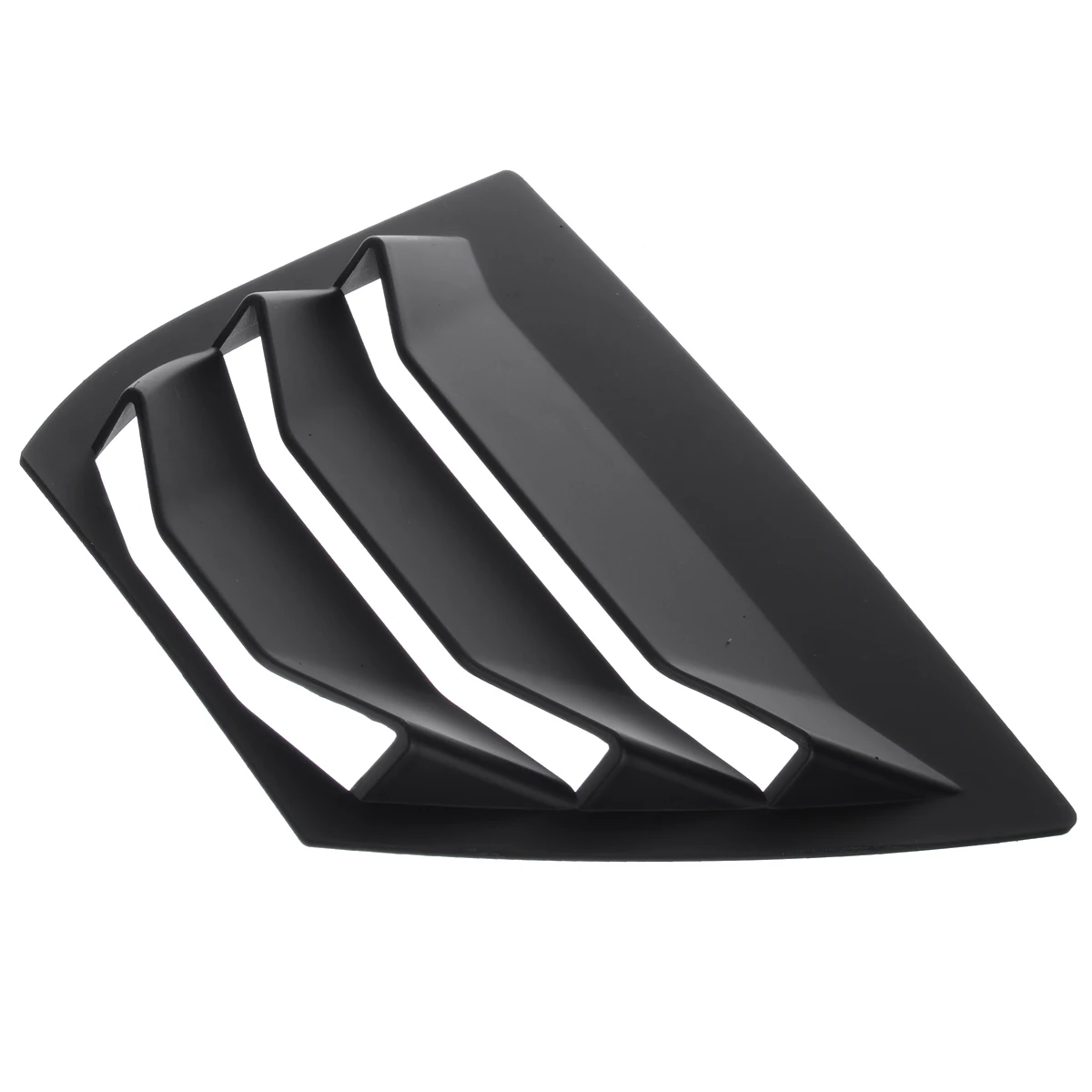1Pair Rear Quarter Cover Panel Window Side Louver Vent DIY Moulding ABS Matte Black For Mazda 3 AXELA 14-17