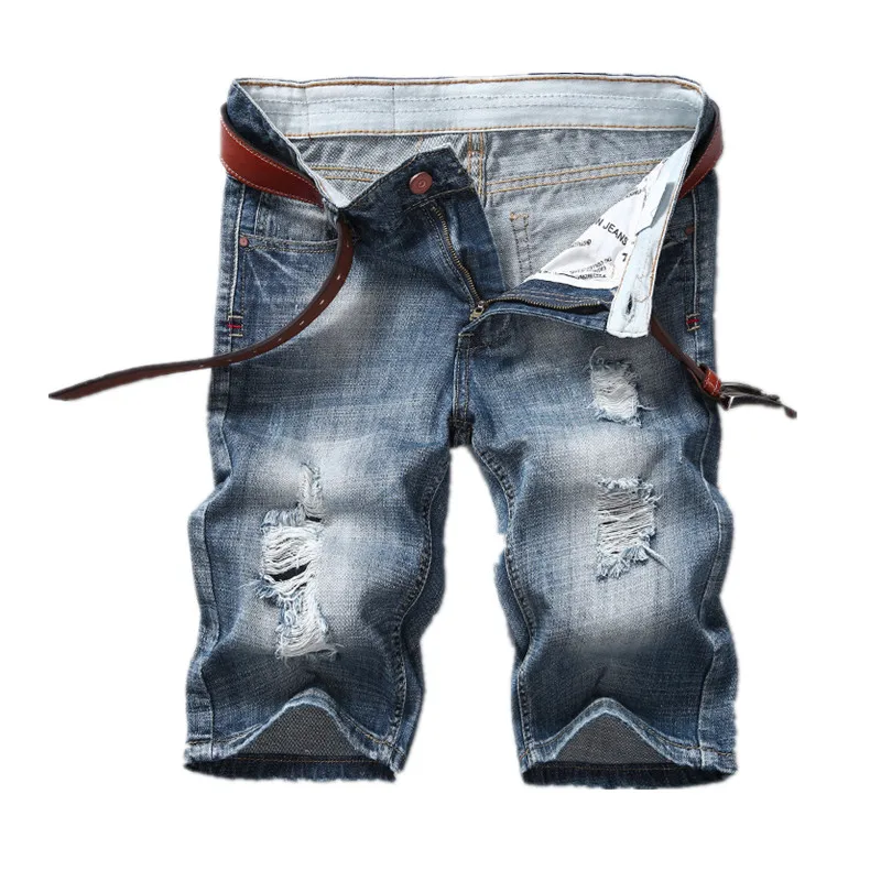 2017 Summer New Fashion Vintage Denim Hole Ripped Holey Cowboys Tight