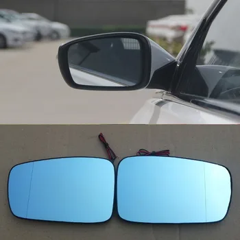 

2pcs New Power Heated w/Turn Signal Side View Mirror Blue Glasses For Hyundai Sonata 8th