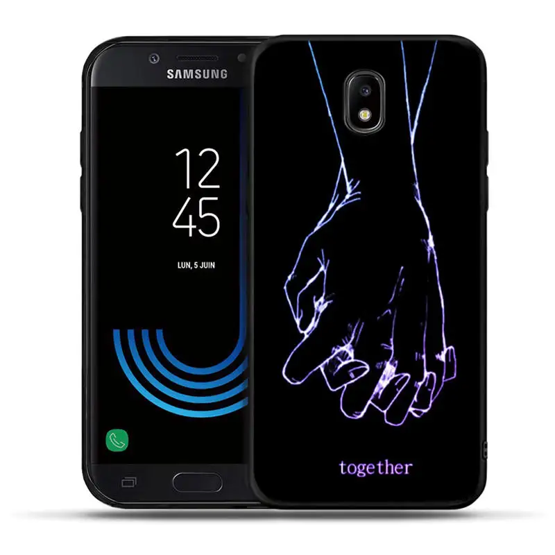 С живописным узором чехол для телефона для samsung Galaxy J3 J5 J7 G530 J6 Черный силиконовый чехол для J3 J5 J330F J530F euit - Цвет: H1151