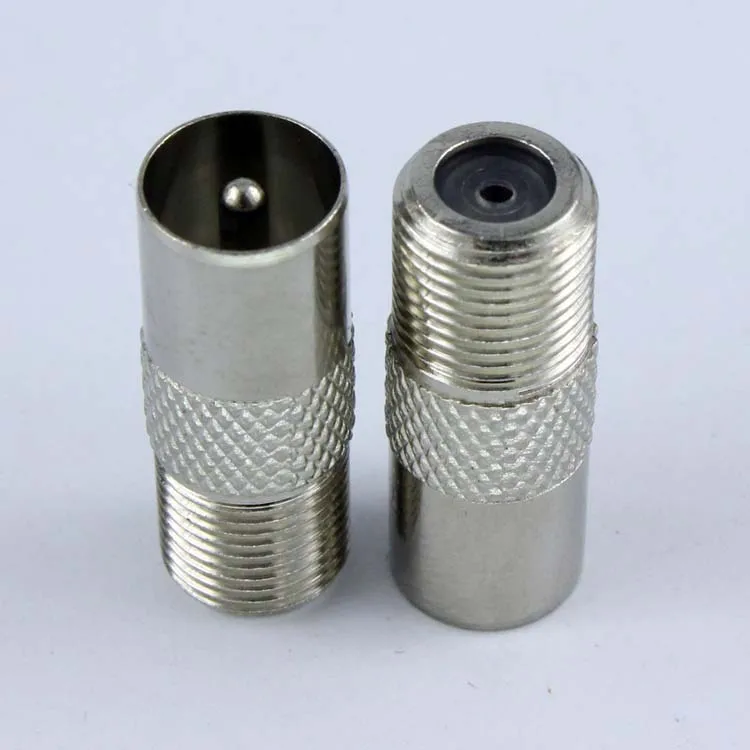 5pcs/lot YT67B RF Coax F Female to RF Male Connector TV Antenna