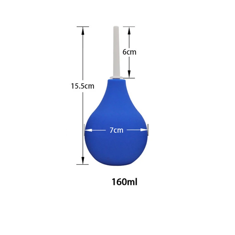 Modun Силиконовый анальный очиститель флеш анальный Dusche портативный мусульманский душ Анальный Шар вагинальный Ducha Анальный Душ Чистящая лампочка клизма - Цвет: 160 blue