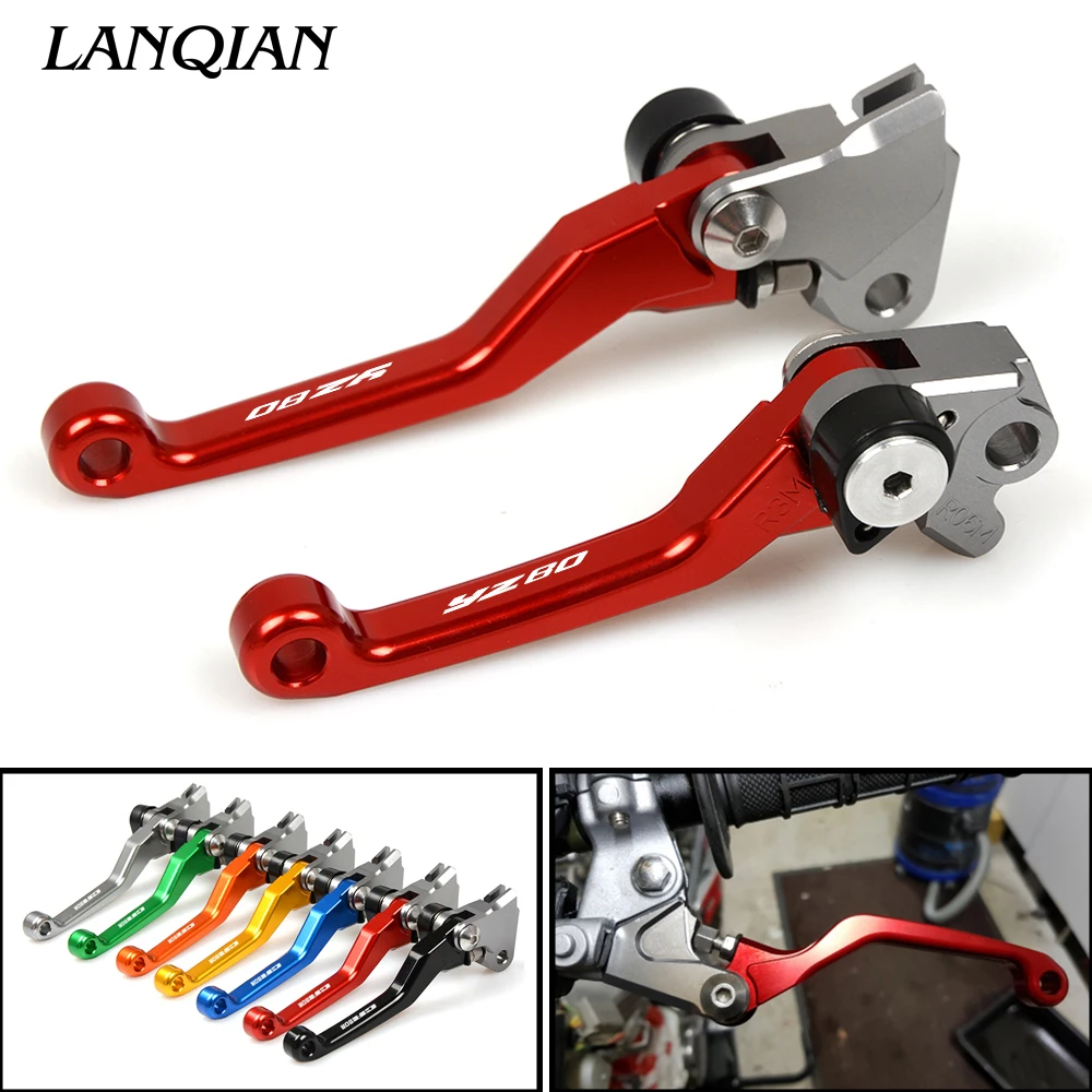 

For YAMAHA YZ80 YZ85 1995-2014 1996 1997 1998 1999 2000 2001 2002 2003 2004 Motocross dirt bike CNC Pivot Brake Clutch Levers