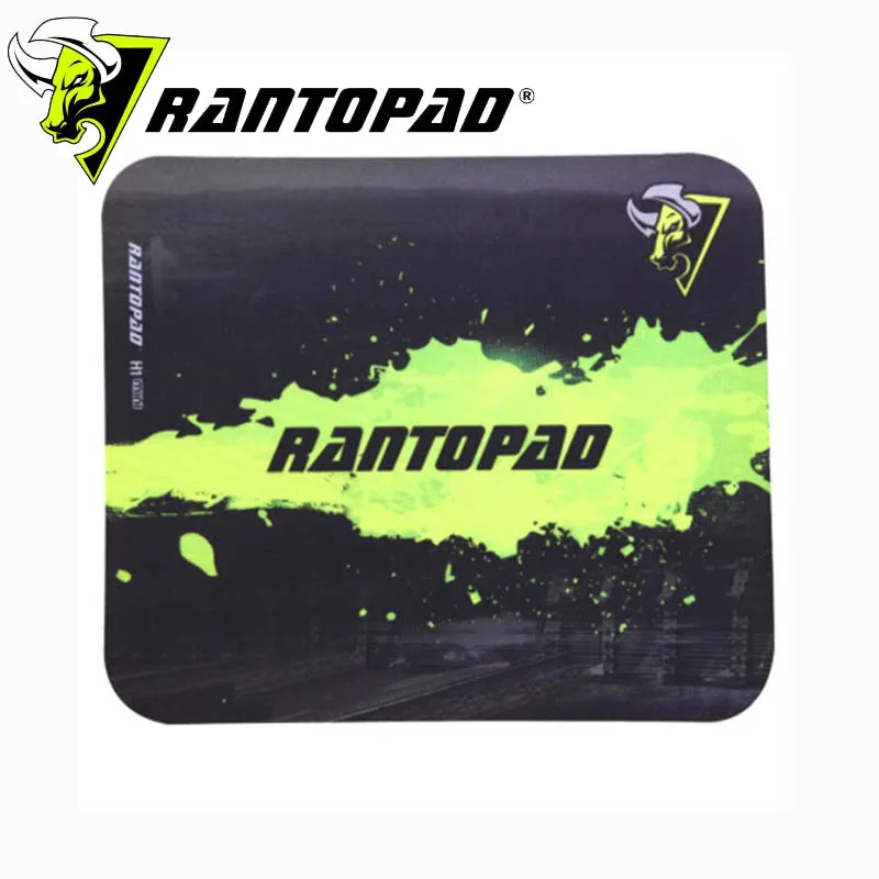 Rantopad черного, желтого цвета logo25x20x0.2cm офис Резиновые Нескользящие игровой Мышь площадку для csgo танком World Скорость перемещение pad