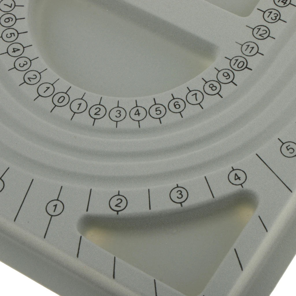 Plastic Flocked Beading Bead Board Bracelet Design Tray Jewellery Making DIY Craft Tool Gray 33 x 24 cm
