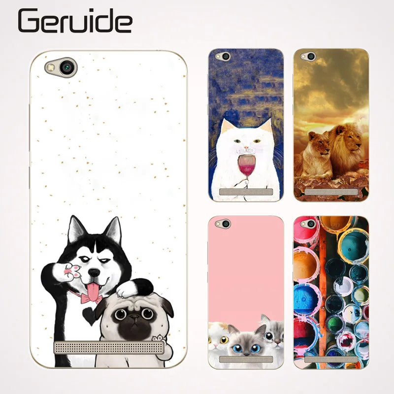 

Geruide Soft TPU Cover for Xiaomi Redmi 5A 5.0"Case Painted Silicon Redmi 5A Case Phone Back Protector Case for Redmi5A redmi 5a