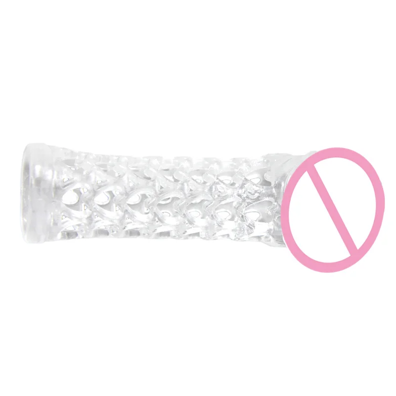 hc015 heart penis sheath Reusable vibrator sleeve (6)
