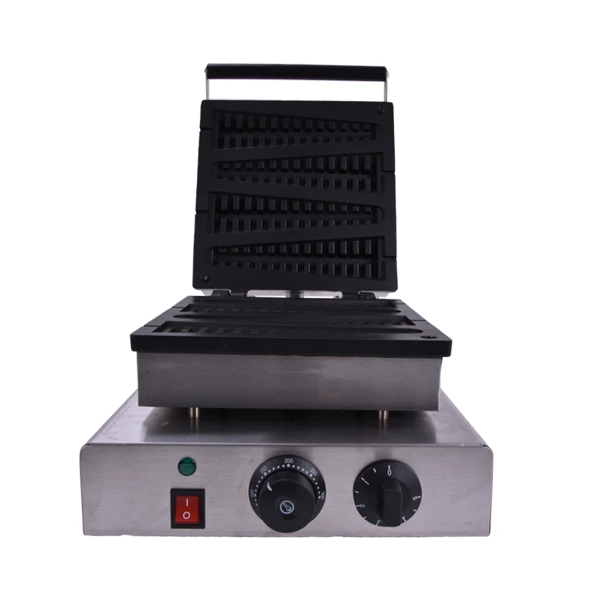  1PC 220V electric stainless steel commercial home use fish lolly waffle maker machine kitchen appli - 32864863359