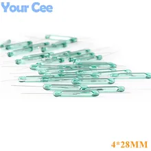 20 шт. геркон переключатель сенсор 4x28 мм нормально открытый комплект DIY сенсор нет