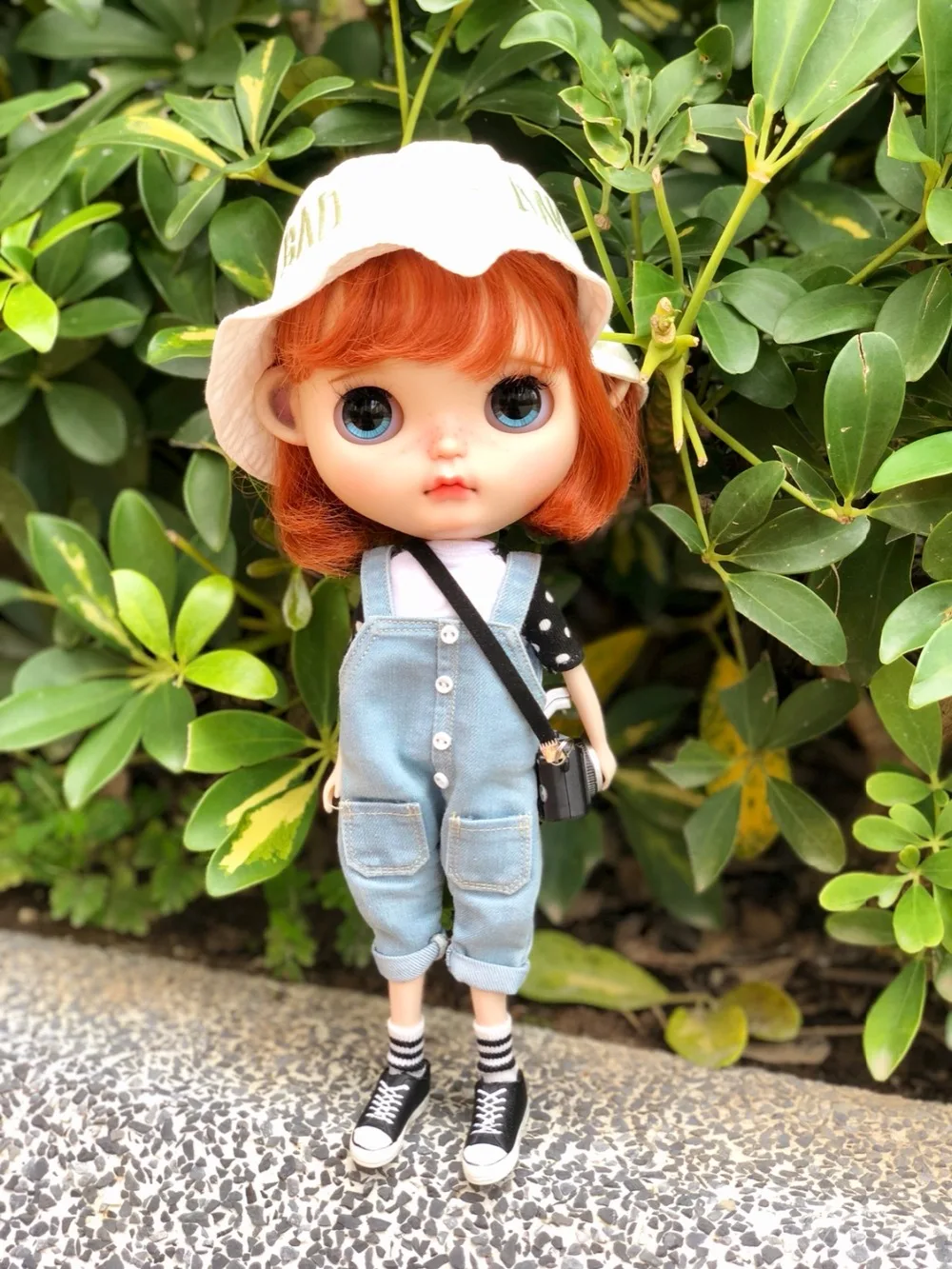 1 шт. повседневное промывают джинсовый комбинезон для Блит Licca Azone 1/6 BJD YOSD куклы джинсы с подтяжками наряды одежда куклы