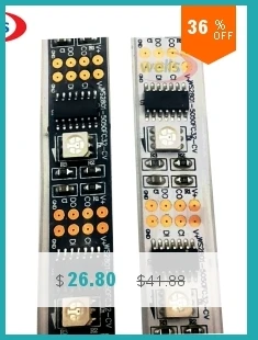 3 м DC5V светодио дный цифровой полосы Вход-Водонепроницаемый WS2801 IC 32 шт. IC и 32 шт. 5050 SMD RGB