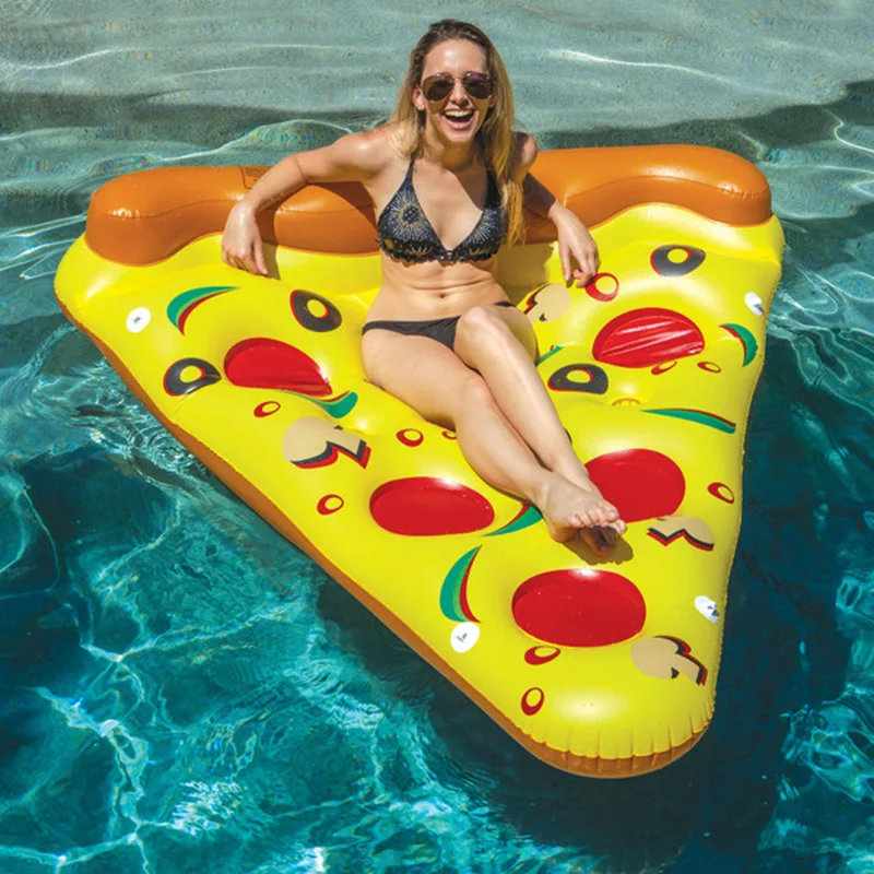 

Inflatable 180CM Giant Pizza Slice Float Mattress Summer Swimming Pool For Kids Adult Water Floating Beach Bed Piscina Party Toy