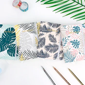 

"Palm Leaves" Hard Cover Sketchbook Notebook Blank Papers Beautiful Journal Study Diary Stationery Gift