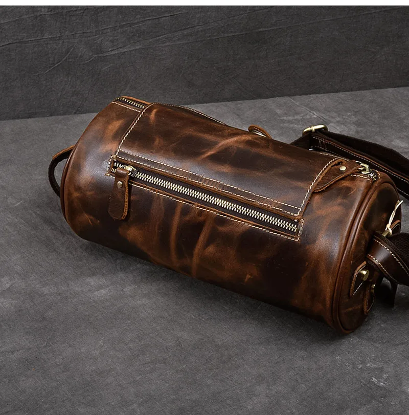 AETOO винтажная кожаная мужская маленькая сумка через плечо кожаная маленькая сумка-мешок мужская сумка
