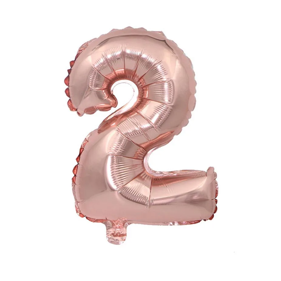 32 дюйма Серебристые воздушные шарики большой фольгированный шар для дня рождения свадьбы юбилея фестиваля украшения - Цвет: rose gold-2