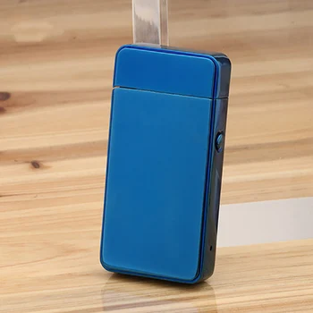 

Cigarette Lighter Metal Windproof Electric Double Arc Lighter Electric Plasma Pulse USB Rechargeable Cigar Smoking Lighter Man