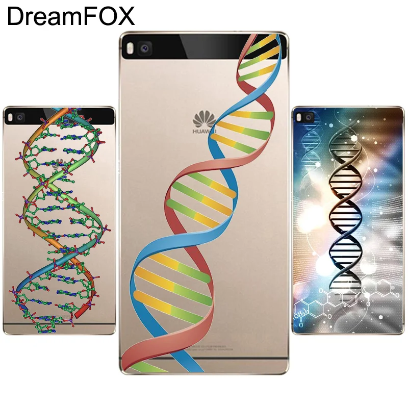 DREAMFOX M211 Dna Science Illustration Soft TPU Silicone Case Cover For Huawei P8 P9 P10 P20 P30 Lite Pro P Smart Plus 2017 2019 |