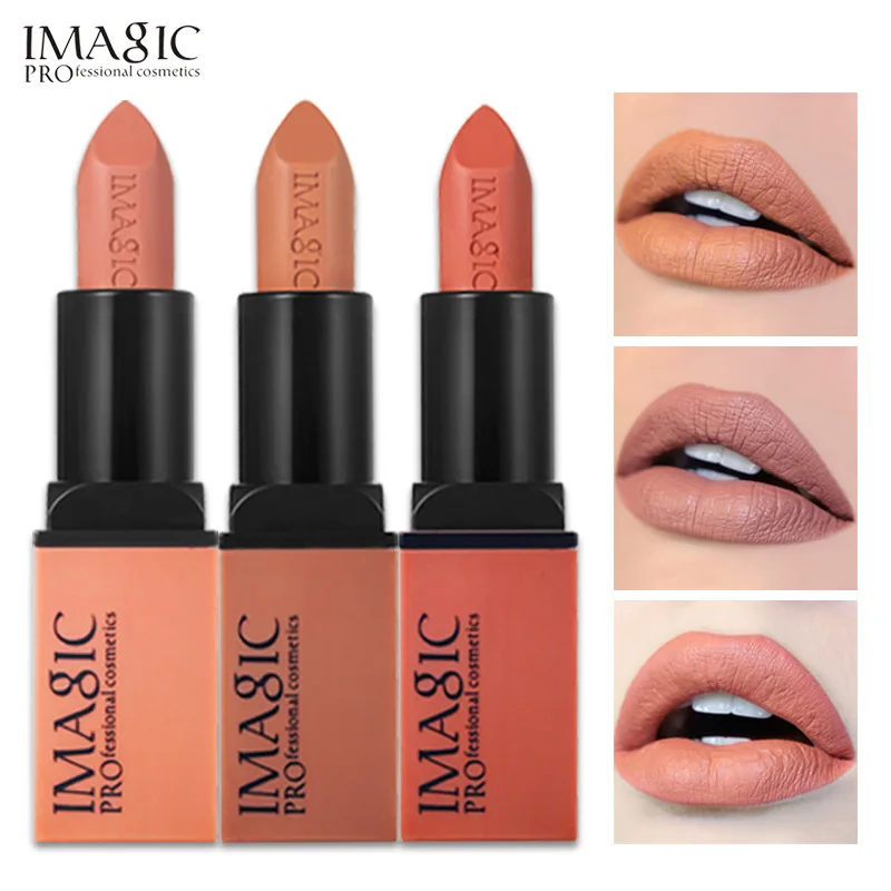 

IMAGIC Professional lipstick Cosmetic 6 Colors Optional lip stick Makeup Lasting Moisturizing Lip tint Beauty Lip Make up Tools