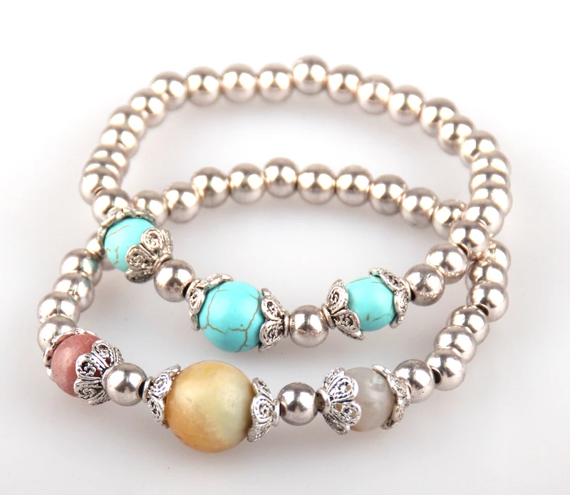 Free shipping New fashion alloy beads with Calaite and