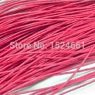 

1mm for Bracelet/ Necklace hot- 80M(3149-5/8") Red Waxed Cotton Cord ** Waxed Thread Polyester Cord Necklace Rope