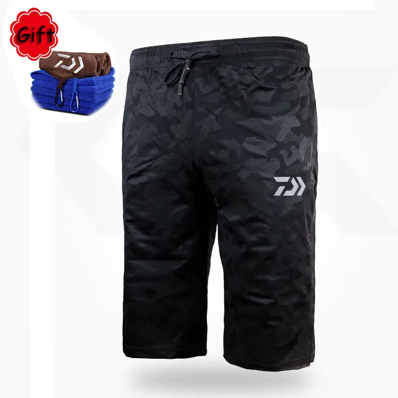 

Summer Fishing Clothing Outdoor Sports Short Men Fishing Pants Quick Dry Hiking Fishing Pants with Free Gift Fishing Towel