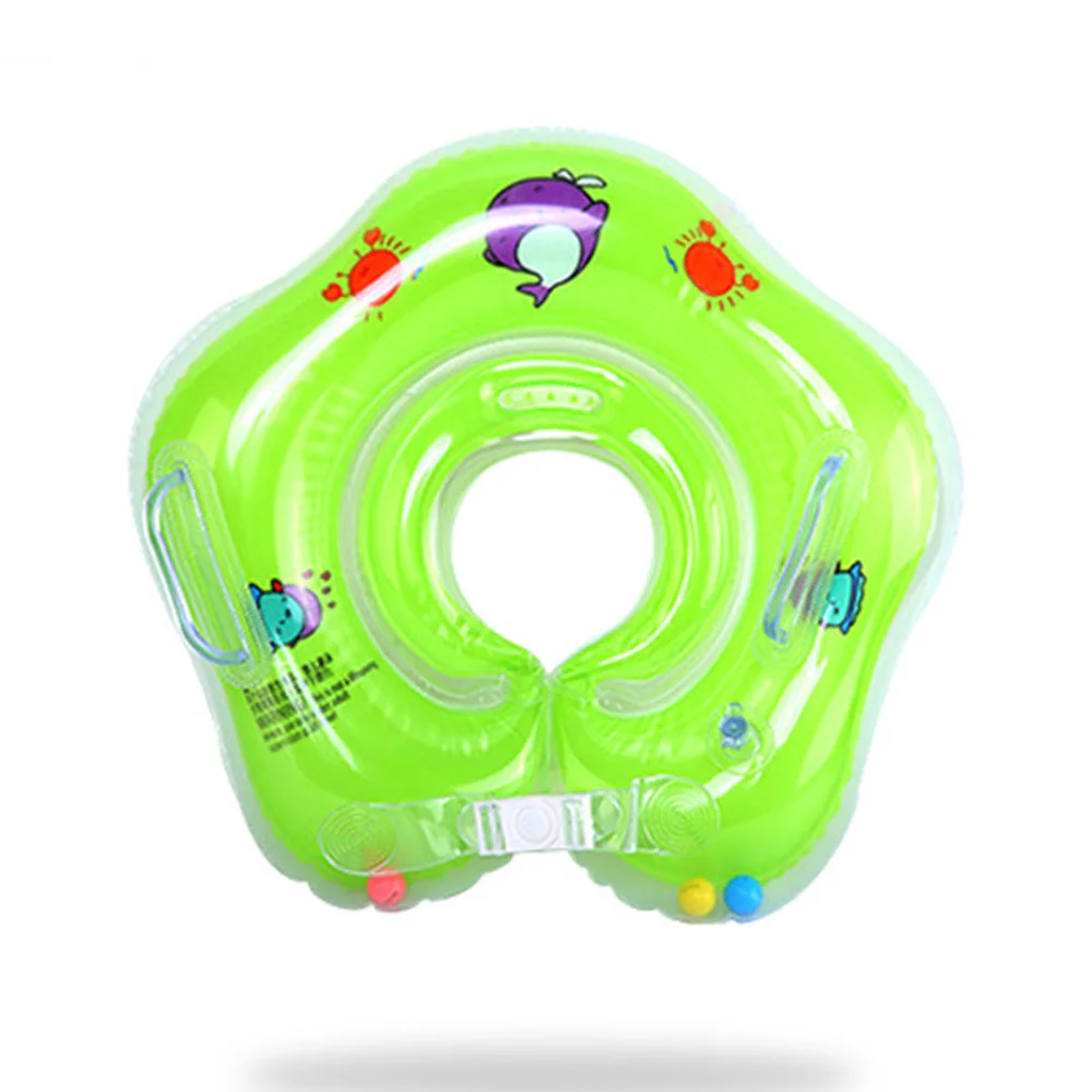 Baby Swimming Accessories Neck Ring Inflatable Wheels Newborns Bathing Circle Pool Rafts Safety Neck Float Rings Summer Toys