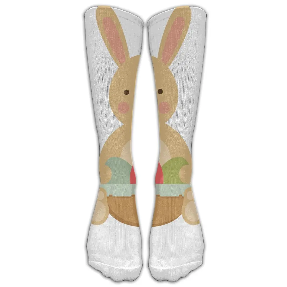 SAMCUSTOM модные Гольфы Женские Хлопковые гольфы для девушек теплые пасхальные кролики 3D печать длинные чулки