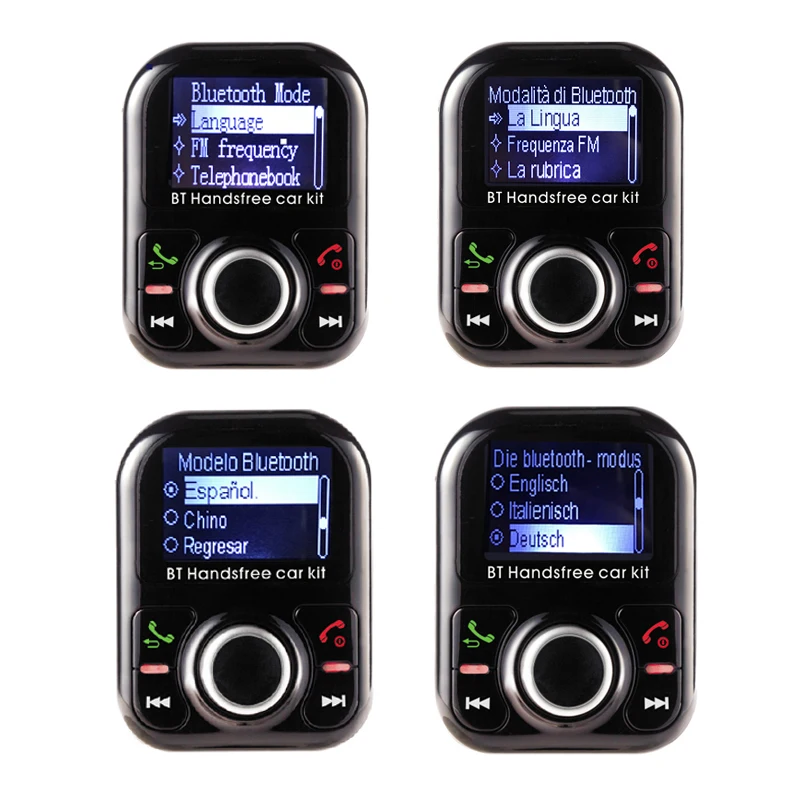 

MP3 player FM modulator transmitter Bluetooth Car Kit Handsfree Two USB Charger One quick Charging