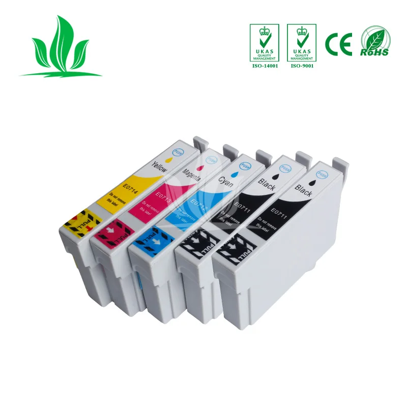T0711 5 шт. Совместимый картридж для принтера EPSON D78 D92 DX4000 DX8450 DX9400 DX9400F | Компьютеры и